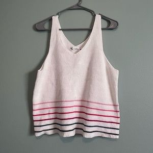 Striped sweater tank